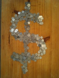 coin dollar sign vert